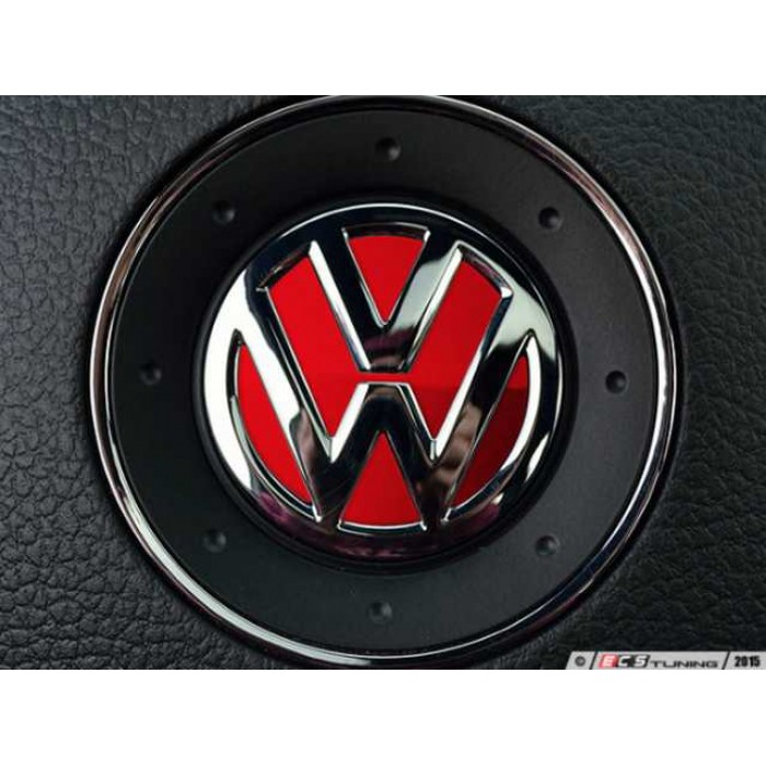 Steering Wheel Badge Inlay - Tornado Red – Golf 5/6
